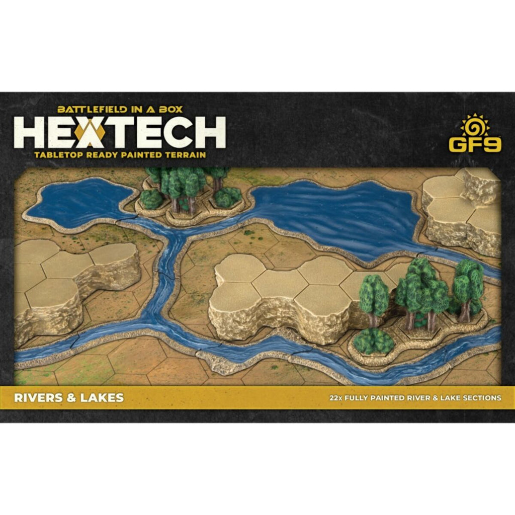 Battlefield in a Box - HEXT32 - Hextech Terrain: Rivers and Lakes
