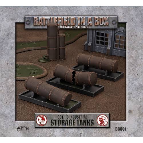 Battlefield in a Box - BB601 - Gothic Industrial Storage Tanks