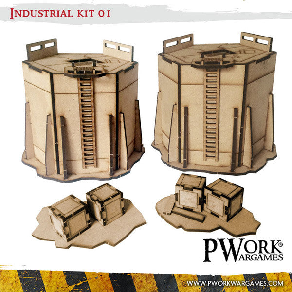PWork - Industrial 01 - MDF Terrain Scenery