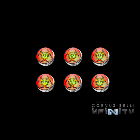 Infinity: Accessories - Infinity Tokens "Infected" (6)