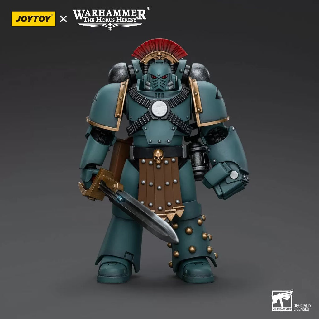 JoyToy Warhammer Collectibles: 1/18 Scale Sons of Horus MKIV Tactical Squad Sergeant with Power Fist