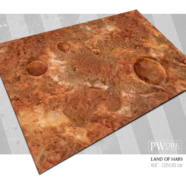 PWork - Lands of Mars - Wargames Terrain Mat - 22X30"