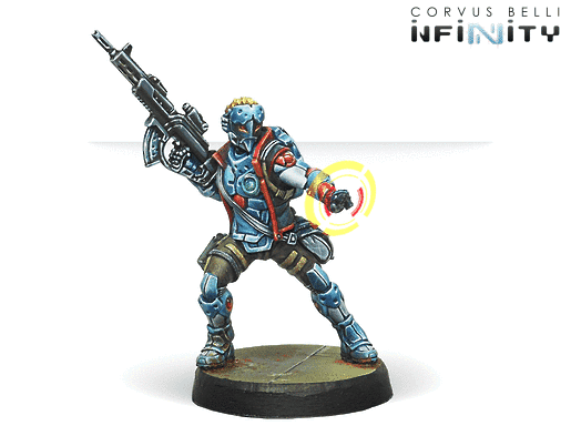 Infinity: PanOceania - Locust, Clandestine Action Team (Hacker)