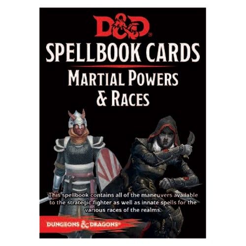 D&D: Spellbook Cards – Martial Powers & Races Deck 2024 Edition