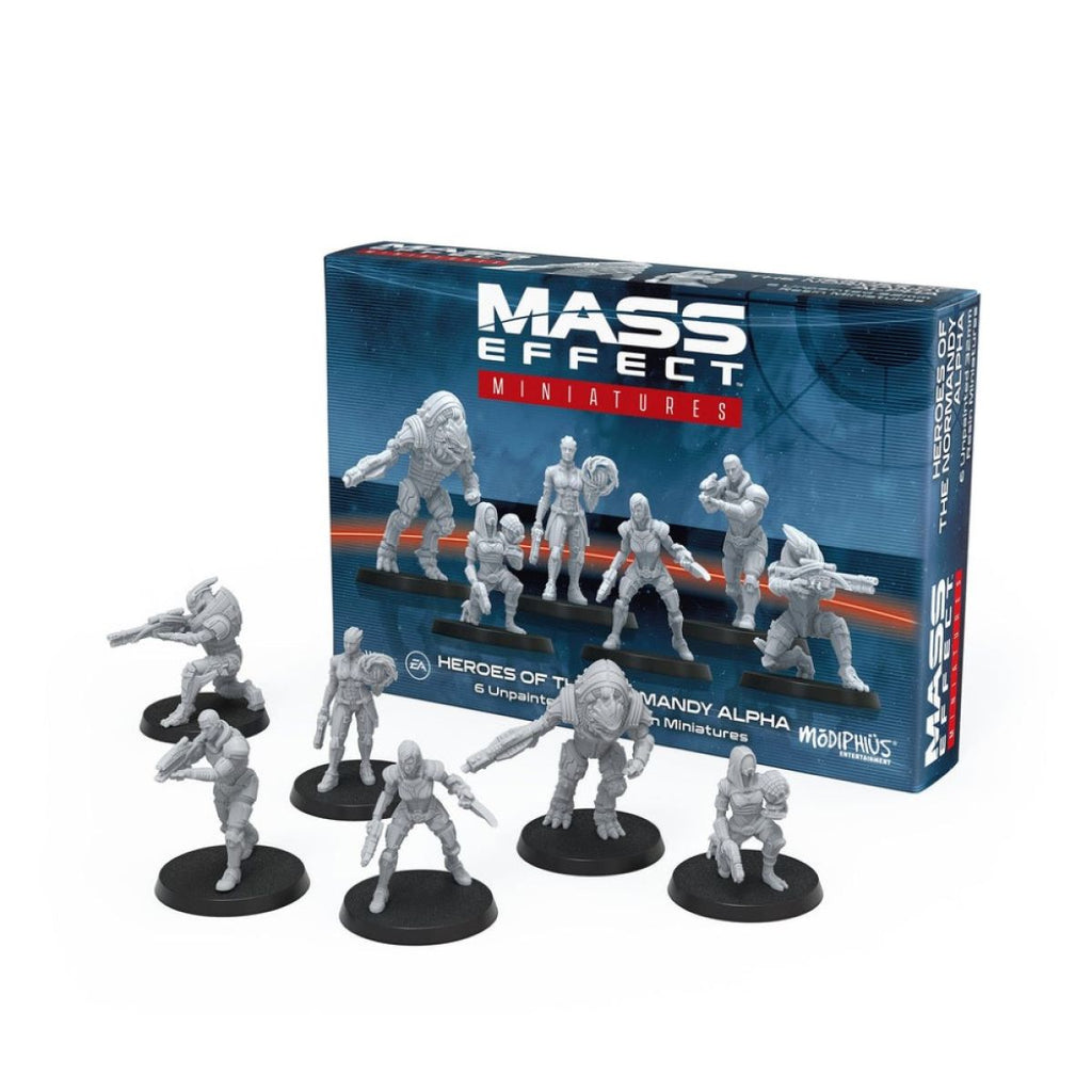 Mass Effect: The Board Game – Resin Miniatures Set: Heroes of the Normandy Alpha