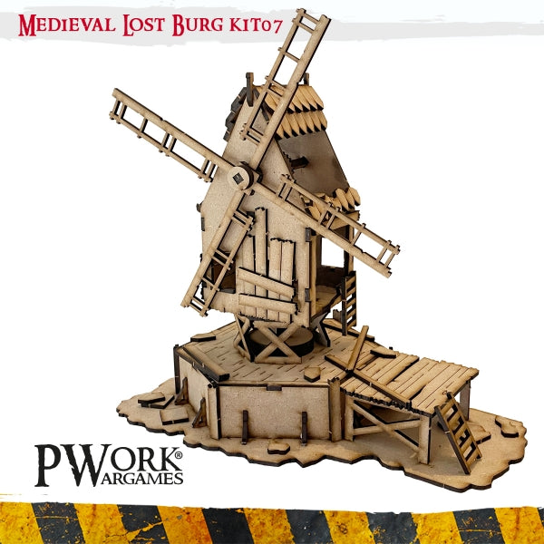 PWork - Medieval Lost Burg 07 - MDF Terrain Scenery
