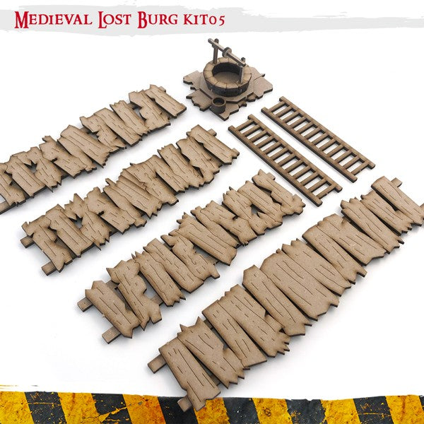 PWork - Medieval Lost Burg 05 - MDF Terrain Scenery