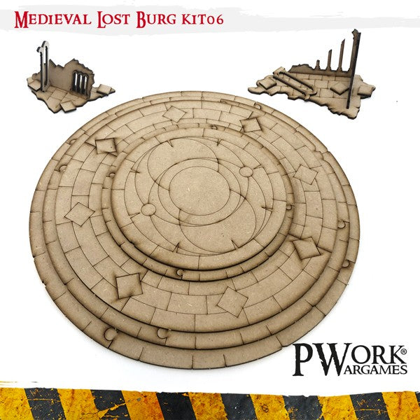 PWork - Medieval Lost Burg 06 - MDF Terrain Scenery