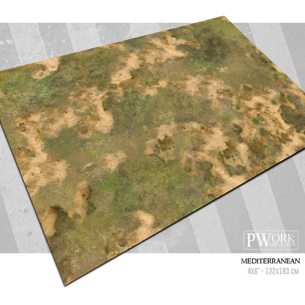 PWork - Mediterranean - Wargames Terrain Mat - 44X60"