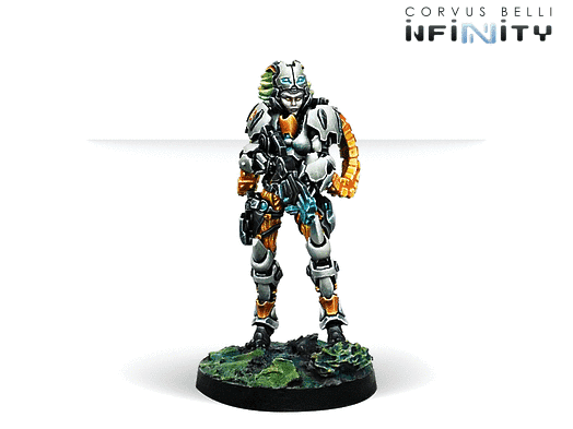 Infinity: NA2 - Spiral Corps - Neema Saatar, Ectros Regiment Officer (Spitfire) - Tohaa