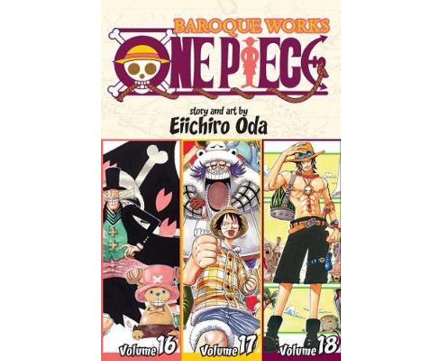 One Piece Vol. 16-17-18 Baroque Works (Omnibus Edition Vol. 6)