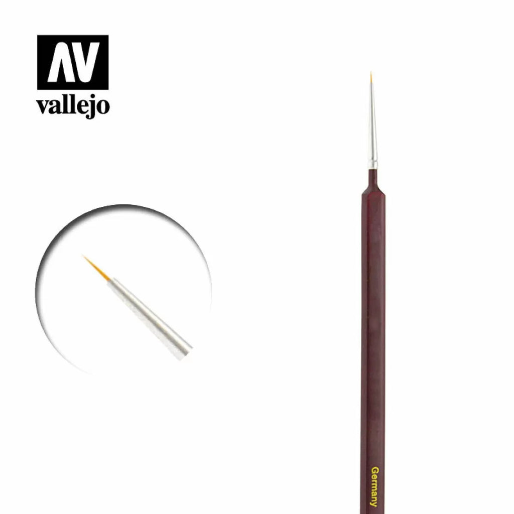 Vallejo Brushes - Precision - Round Synthetic Brush Triangular Handle No.0 AVB03000