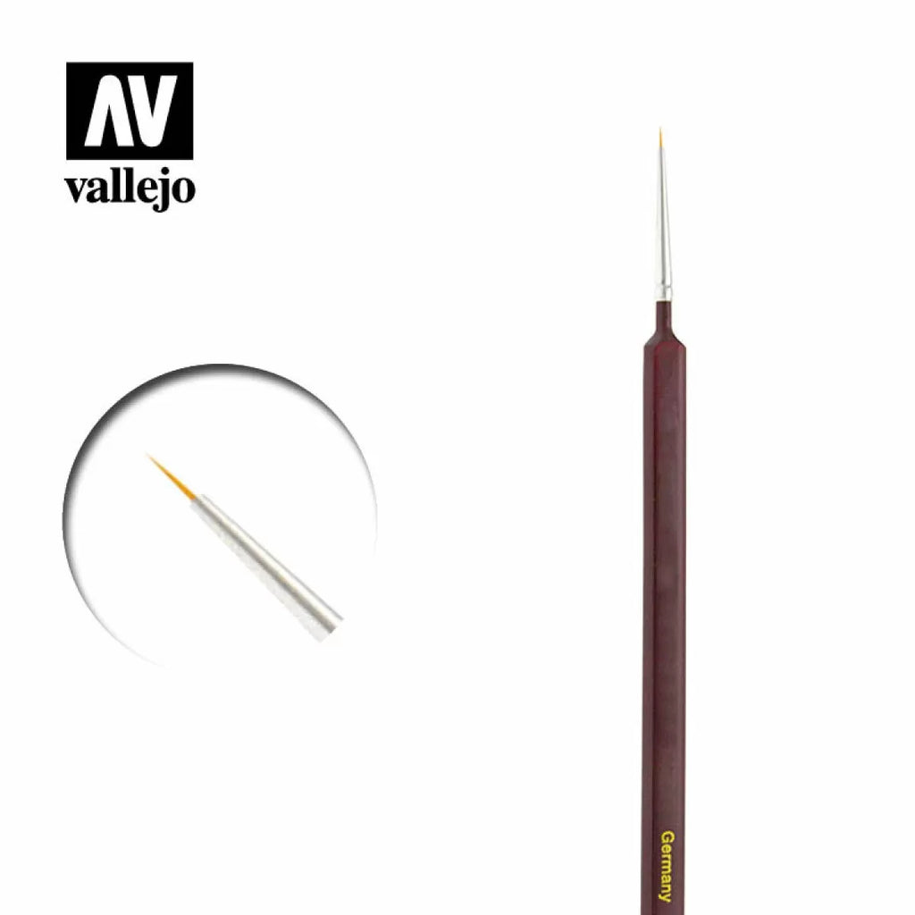 Vallejo Brushes - Precision - Round Synthetic Brush Triangular Handle No.0 - B03000