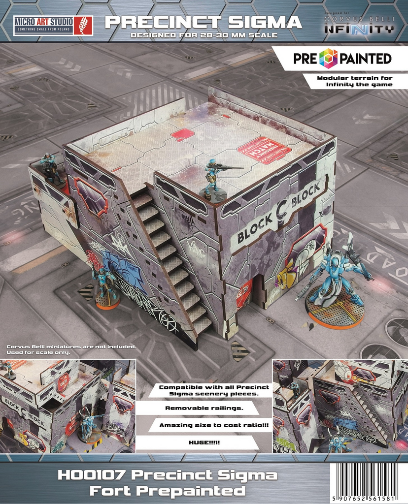 Precinct Sigma Fort (1) (Pre-painted) (grey)