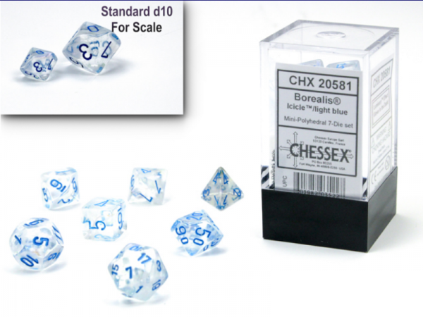 CHX 20581 Borealis Icicle Light Blue Mini 7-Die Set