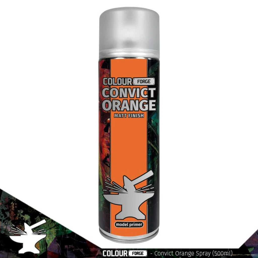 Colour Forge - TCF-SPR-026 - Aerosol Spray Primer - Convict Orange 500ml