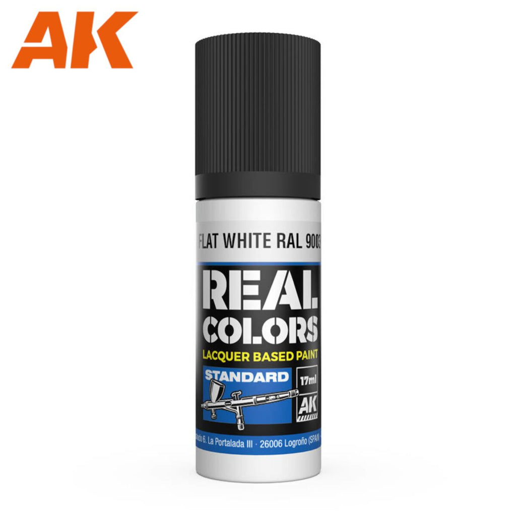 AK Interactive - Real Colours -Flat White Ral 9003 17 ml