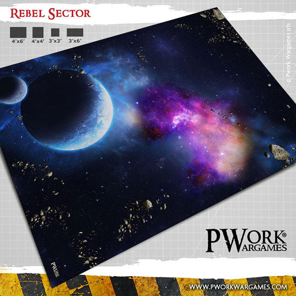 PWork - Rebel Sector - Wargames Terrain Mat - 22X30"