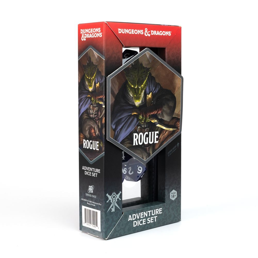 D&D Adventure Dice - Sirius Dice - Rogue - Purple