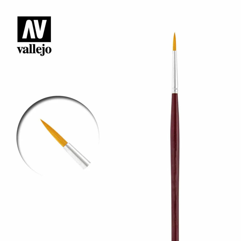 Vallejo Brushes - Detail Round Synthetic Brush No3/0 AVB02030