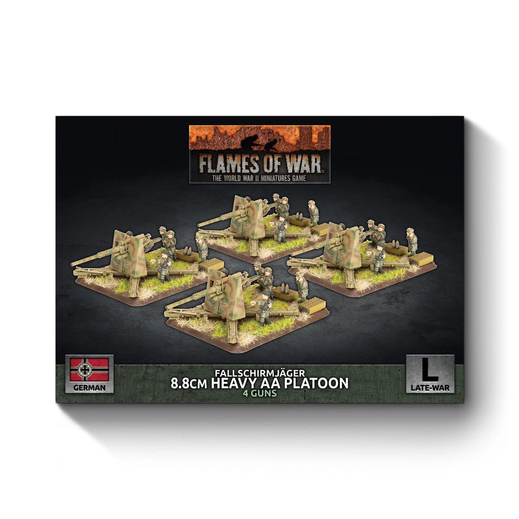 Flames of War: German: FJ 8.8cm Heavy AA (x4 Guns Plastic) - GBX214