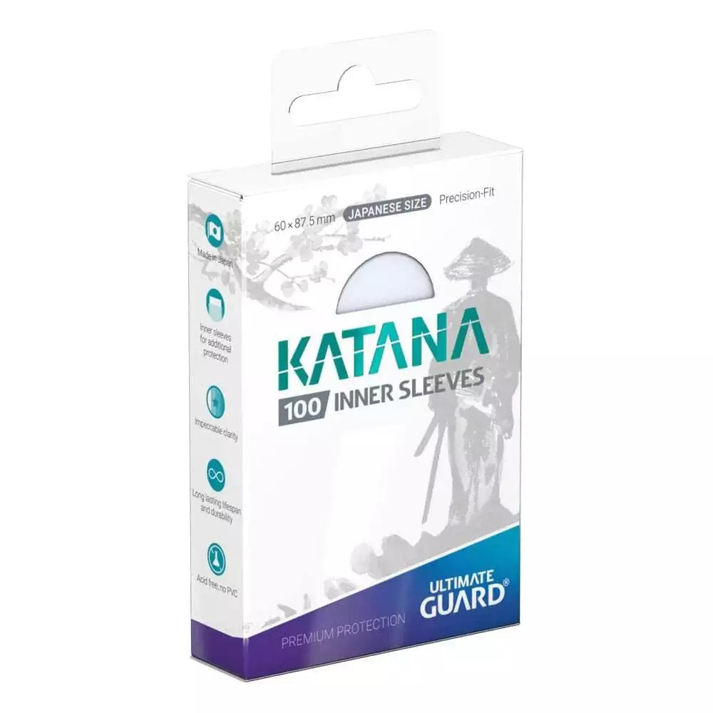 Ultimate Guard Japanese Size Sleeves – Katana Precise-Fit Inner Sleeves – Transparent