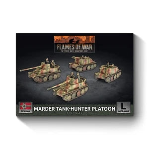 Flames of War: German: Marder / Grille Self-propelled Gun Platoon (x4 Plastic) - GBX212