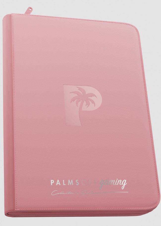 Palms Off Gaming - Collector's Series TOP LOADER Zip Binder CLEAR (216 Capacity) - PINK