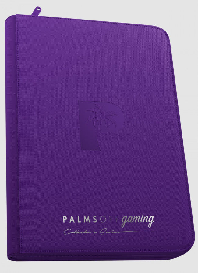 Palms Off Gaming - Collector's Series TOP LOADER Zip Binder CLEAR (216 Capacity) - PURPLE