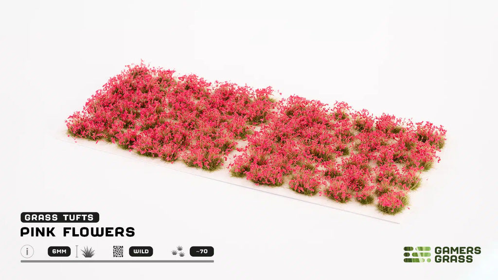 Gamers Grass - Flower Tufts - Pink Flowers (Wild) - GGF-PI