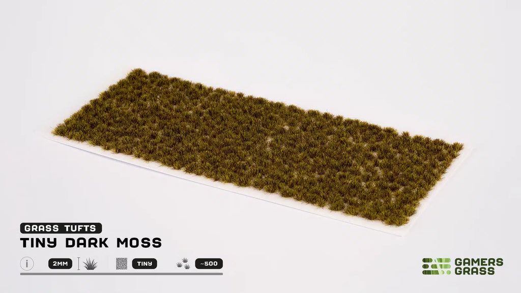 Gamers Grass - 2mm Tufts - Tiny Dark Moss (Tiny) - GGTT-DM