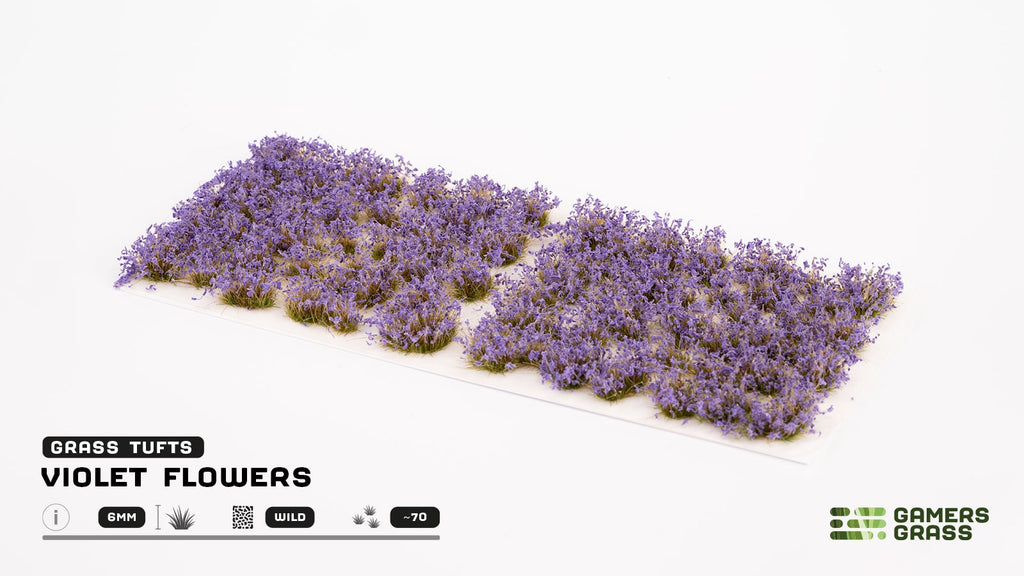 Gamers Grass - Flower Tufts - Violet Flowers (Wild) - GGF-VI