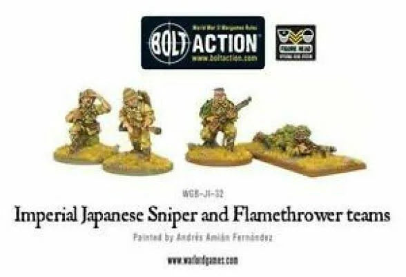 Bolt Action - Japan - Japanese Army Sniper and Flamethrower Teams
