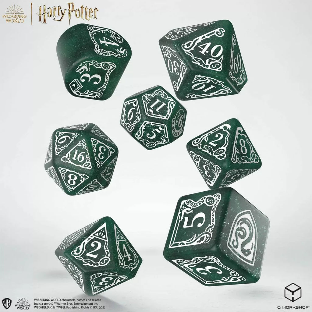 Q Workshop Harry Potter Modern Dice Set - Slytherin - Green Dice Set 7