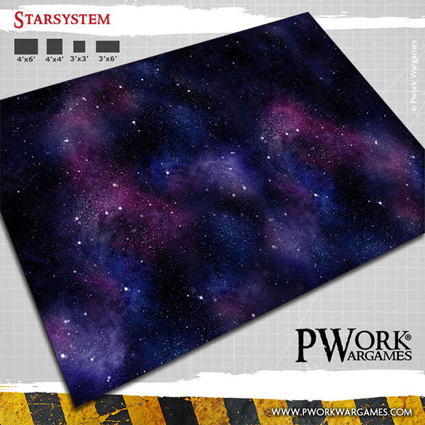 PWork - Star System - Wargames Terrain Mat - 22X30"