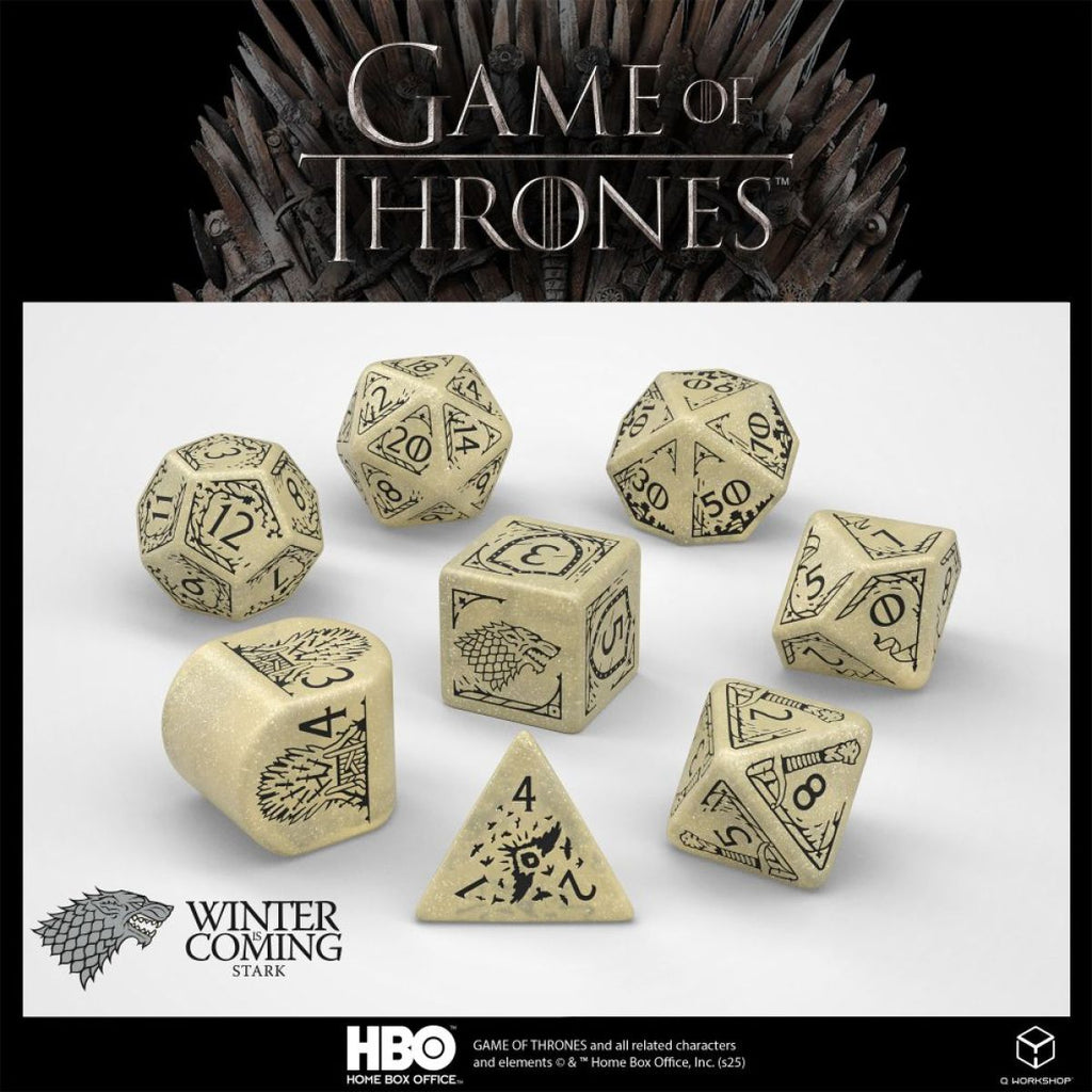 Q Workshop - Game of Thrones - Stark Dice Set 8