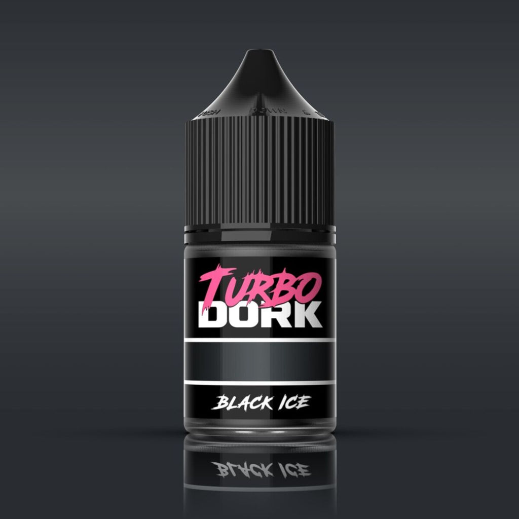 Turbo Dork Black ICE Metallic Acrylic Paint 22ml Bottle
