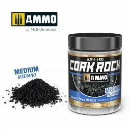 Ammo by MIG - 8433 - Dioramas - Terraform Cork Rock - Volcanic Rock Medium 100ml