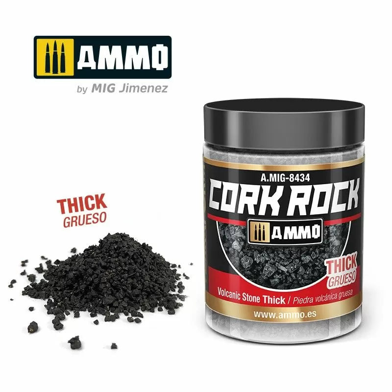 Ammo by MIG - 8434 - Dioramas - Terraform Cork Rock - Volcanic Rock Thick 100ml