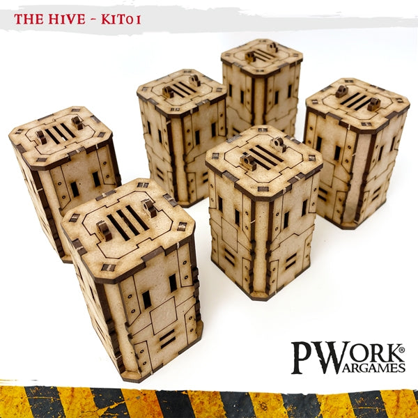 PWork - The Hive 01 - Columns - MDF Terrain Scenery