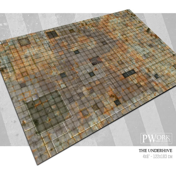 PWork - The Underhive - Wargames Terrain Mat - 22X30"