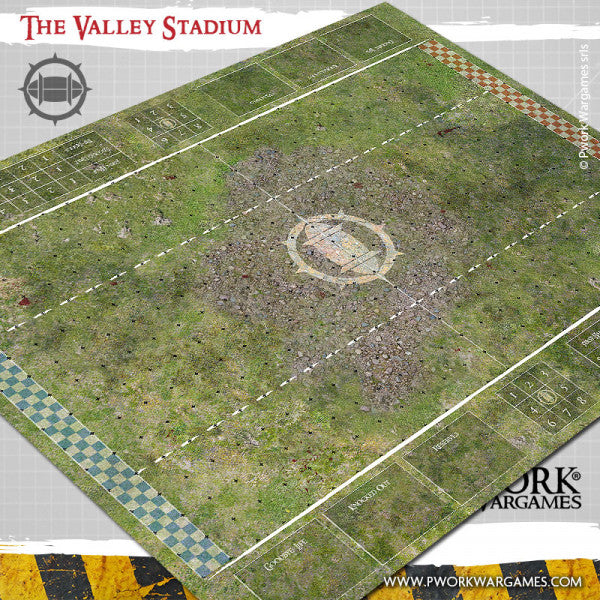 PWork - Blood Bowl - The Valley Stadium - Fantasy Football Mat