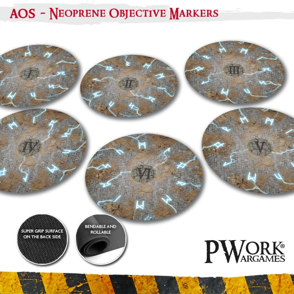 PWork - Thunder Strike- AOS Neoprene Objective Markers