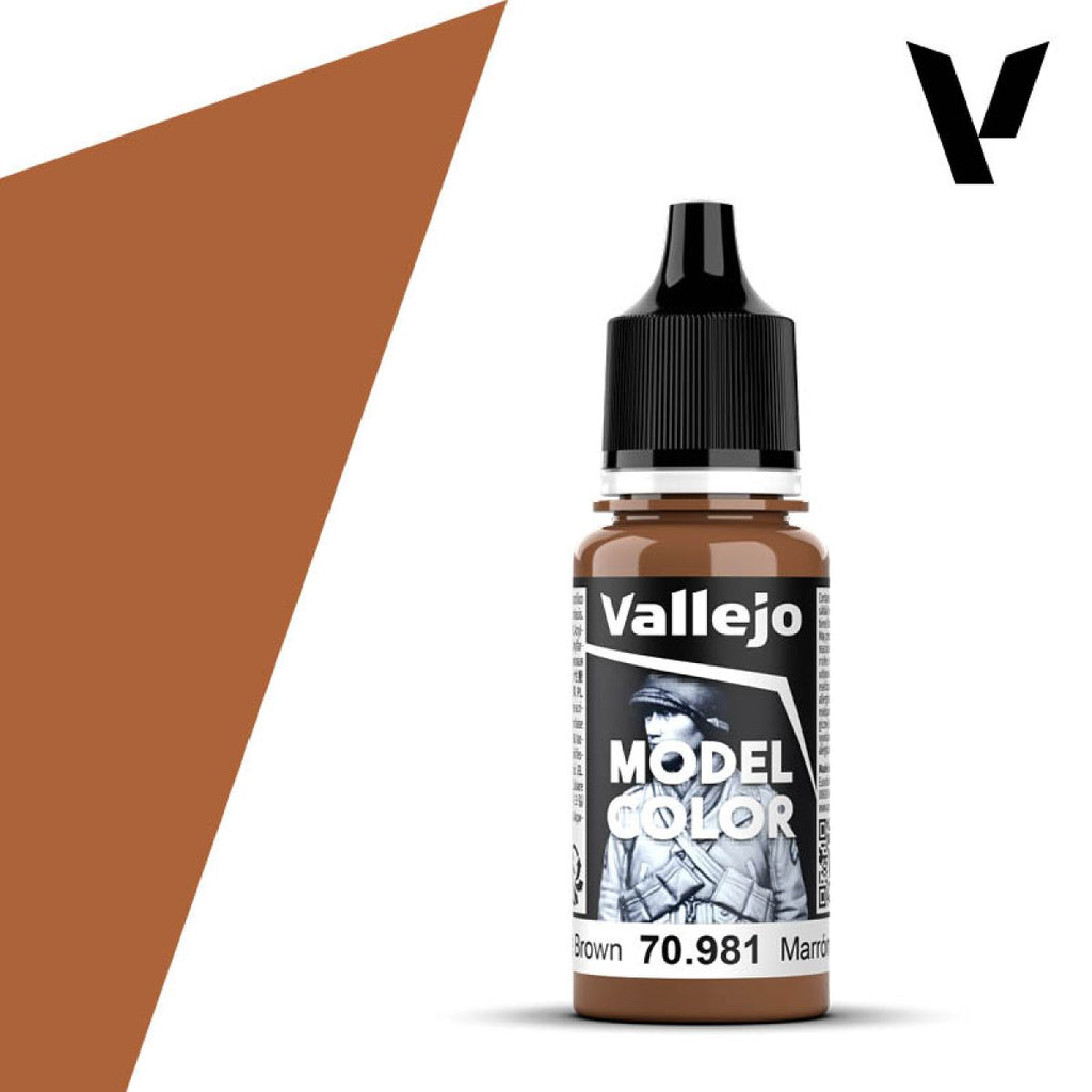 Vallejo - 70.981 - Model Color - Orange Brown 18ml
