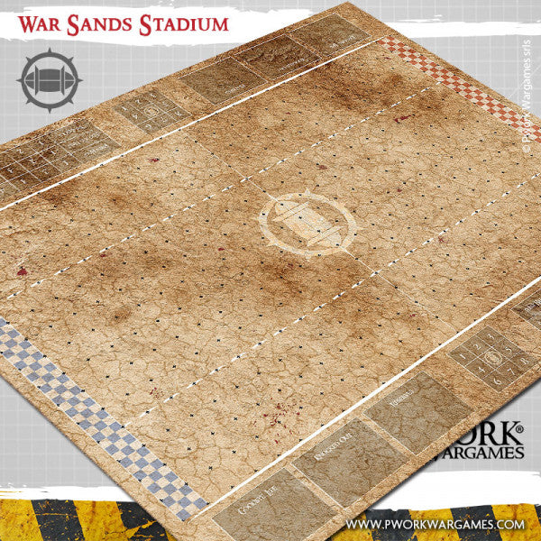 PWork - Blood Bowl - War Sands Stadium - Fantasy Football Mat