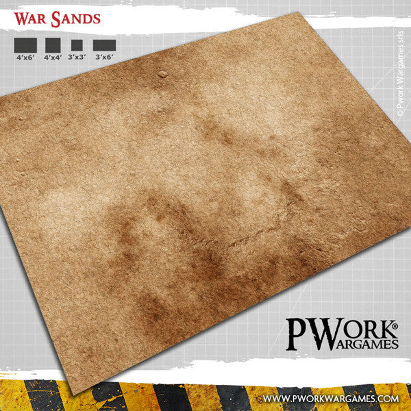 PWork - War Sands - Wargames Terrain Mat - 22X30"