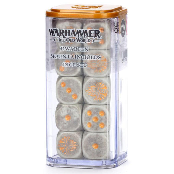 Warhammer The Old World: Dwarven Mountain Holdjns Dice Set