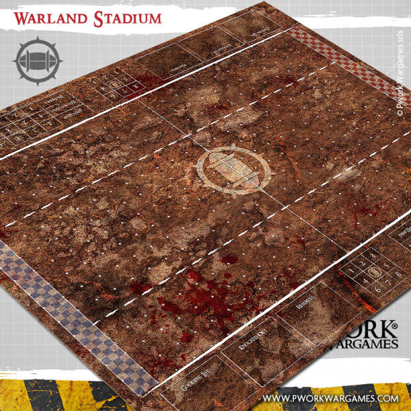 PWork - Blood Bowl - Warland Stadium - Fantasy Football Mat