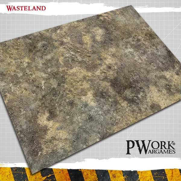 PWork - Wasteland - Wargames Terrain Mat - 22X30"