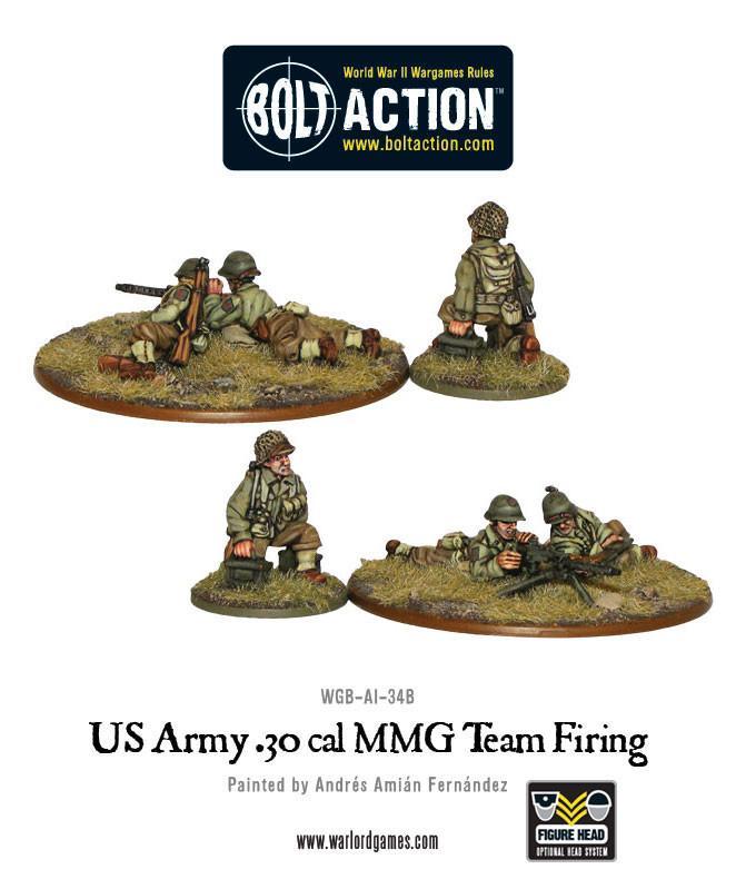 Bolt Action - USA - US Army 30 Cal MMG Team Firing